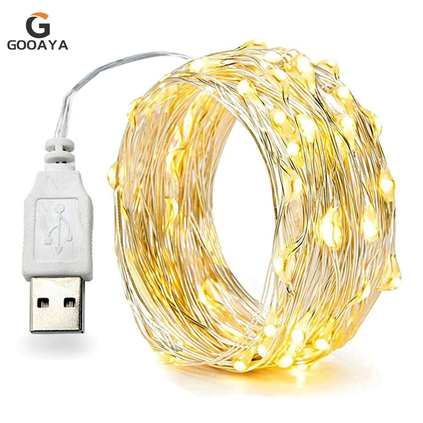 30M/10M USB LED Copper Wire String Lights – Waterproof Fairy Garland
