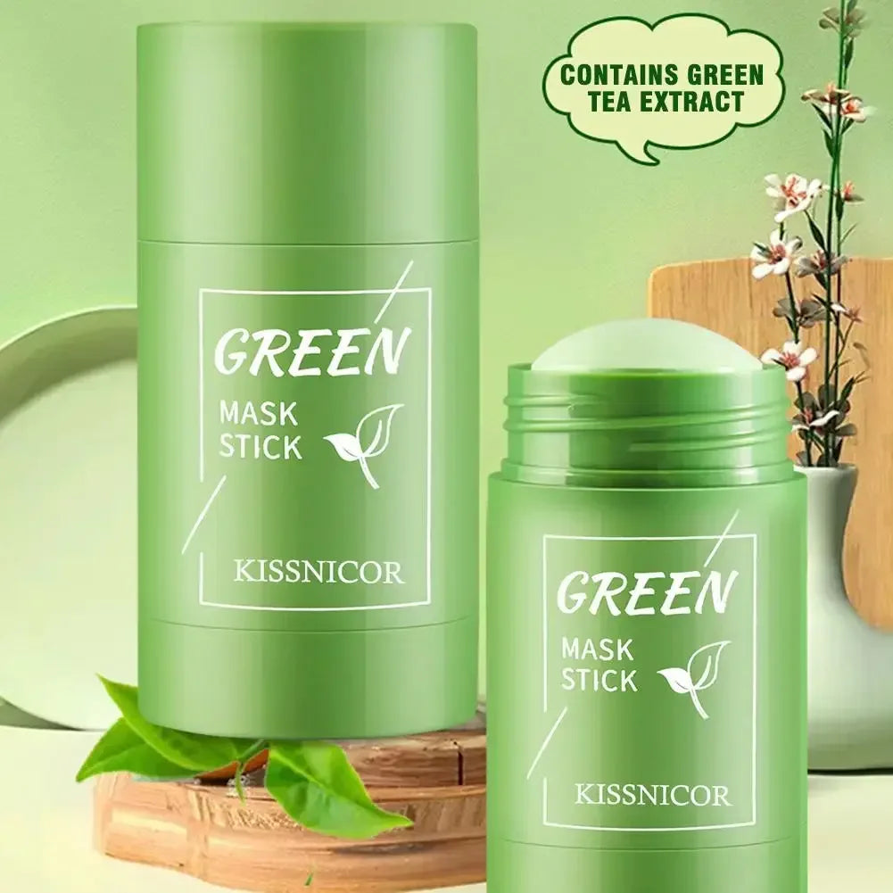 Green Tea Mask Face Clean Green Tea Cleansing Deep Moisturizing Shrink Pores Blackhead Acne Facial Korean Skin Care - Urbizia