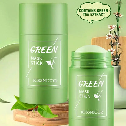 Green Tea Mask Face Clean Green Tea Cleansing Deep Moisturizing Shrink Pores Blackhead Acne Facial Korean Skin Care - Urbizia