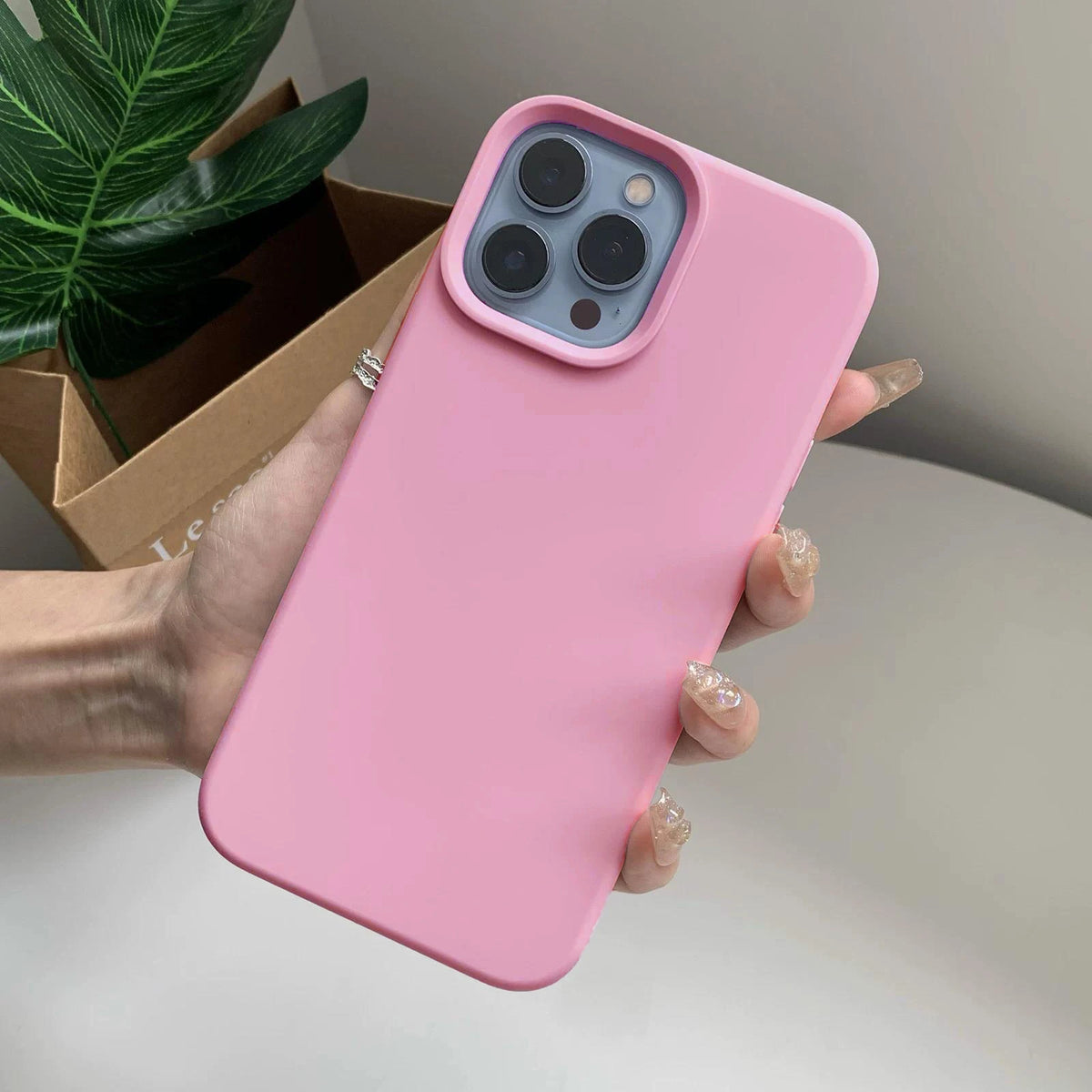 Simple Liquid Silicone Phone Case For iPhone 18 Pro Max 17 16 13 15 14 12 Pro Max Cases With Box Soft Fashion Shockproof Cover