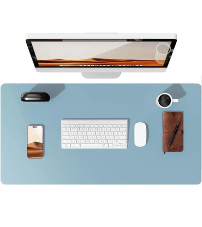 Large Mouse Pad,Office Desk Mat, Leather Desk Pad Protector, Non-Slip PU Leather Desk Blotter, Laptop Desk Pad - Urbizia