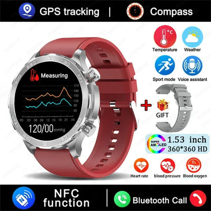 2026 New GPS Smart Watch Men AMOLED Screen Always Show Time Heart Rate IP68 Waterproof Bluetooth Call Sports Fitness Smart Watch - Urbizia