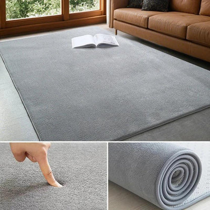 VIKAMA Modern Coral Velvet Carpet Soft Non-Slip Living Room Bedroom Carpet Large Area Children's Play Floor Mat For Home Decor - Urbizia