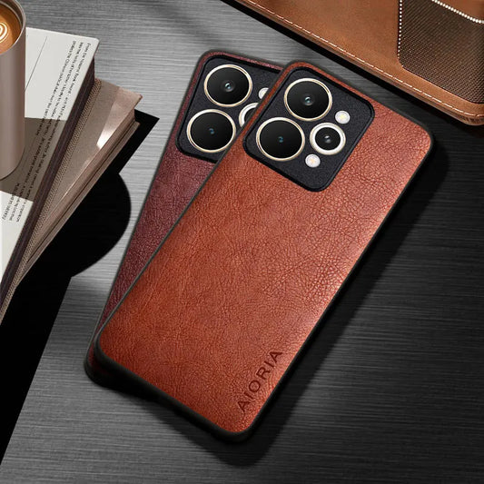 for Realme 15 Pro 5G Case funda Luxury Vintage Leather coque Elegant Phone cover for realme 15t case capa