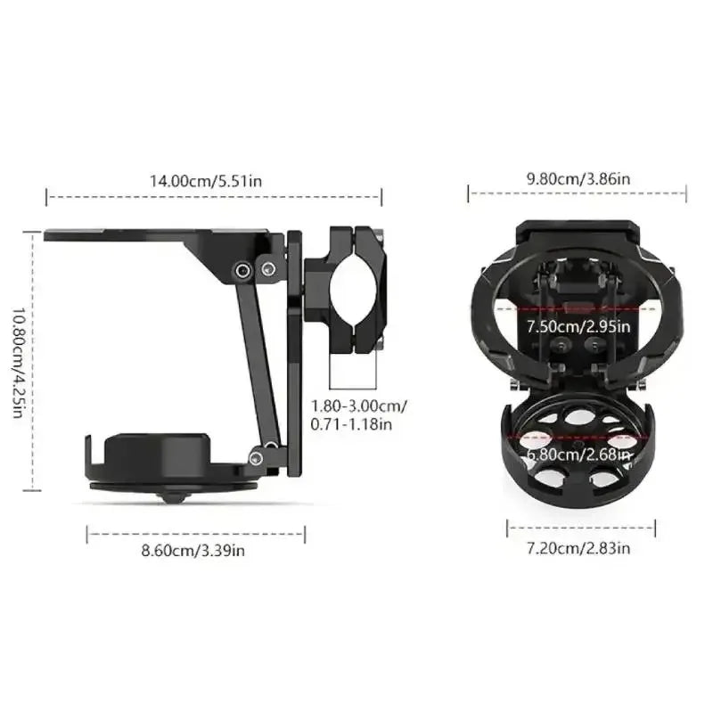 2026 NEW Motorcycle Foldable Cup Holder Lightweight Adjustable Water Bottle Mount for Electric Bicycle Sport Cycling Accessories