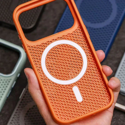 MagSafe Camera Mount Mesh Cooling Shockproof iPhone Case