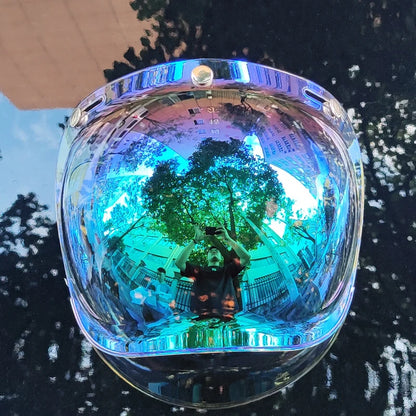 ORZ Retro Motorcycle Bubble Visor Glasses