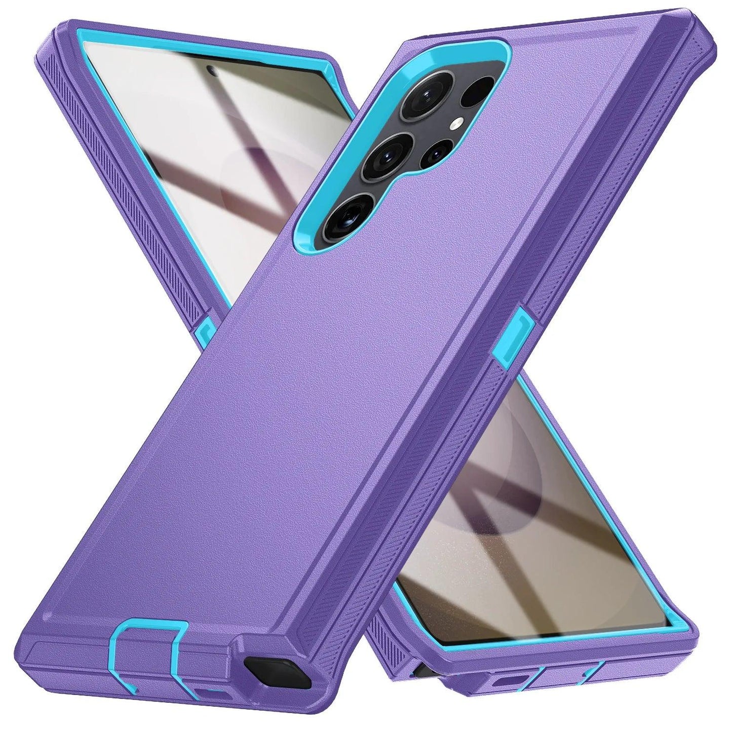 Military Armor Shockproof Phone Cases For Samsung S26 Ultra S24 Plus S23 FE S22 S21 S20 S25 Ultra Hard PC+TPU Bracket Back Cover