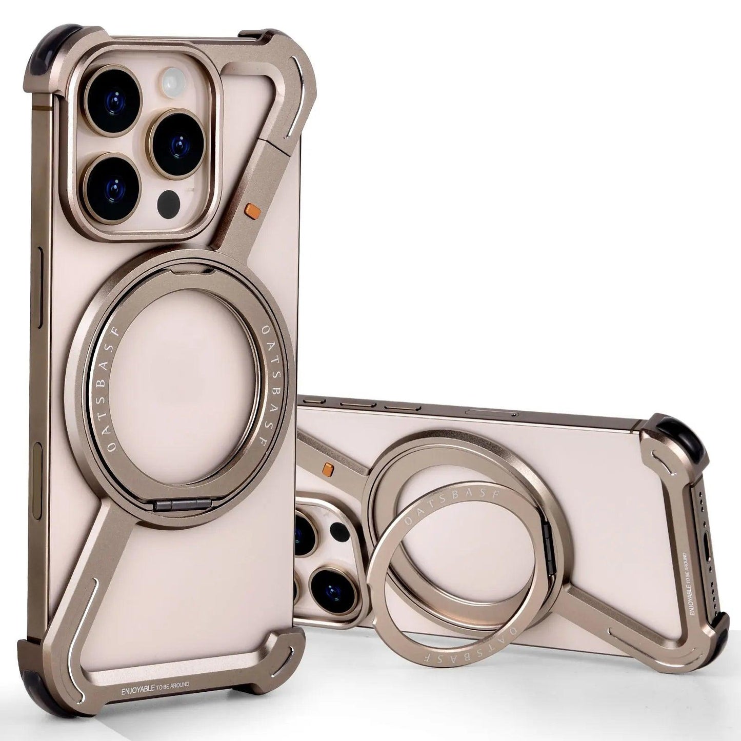 Z Shape Metal Case for iPhone 16 Pro Max