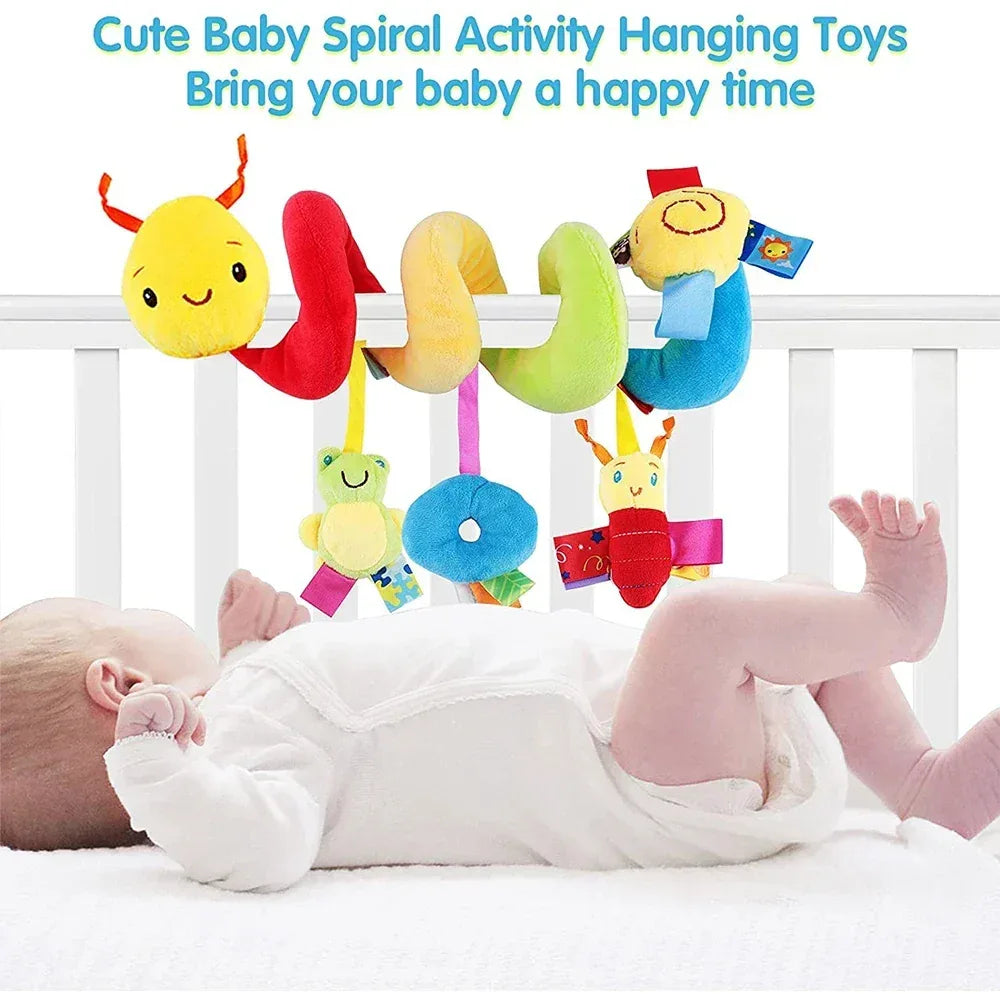 Cute Activity Musical Spiral Crib Stroller Toys