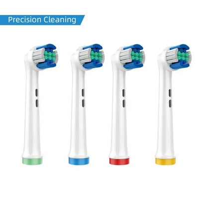 4PCS Dupont Bristle Electric Toothbrush Heads Whiten Teeth/Daily Clean/Precison Cleaning/Soft Care Teeth Function For Oral B - Urbizia