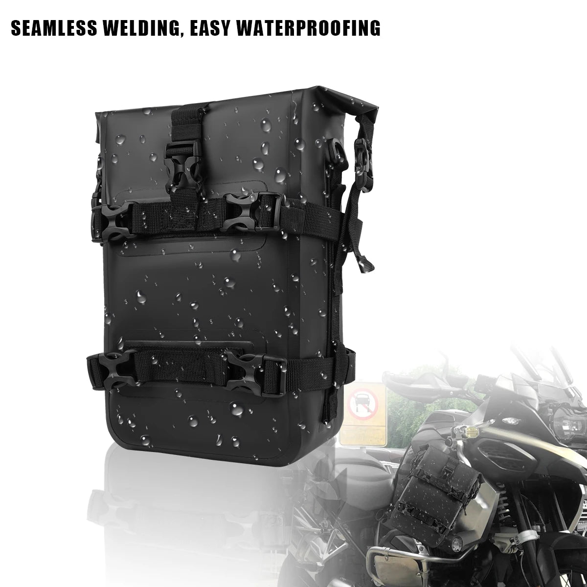 Motorcycle Bumpers Bag Waterproof Motorcycle Side Frame Bag Outdoor Bag Crash Bar Bag Universal Riding Tools Storage