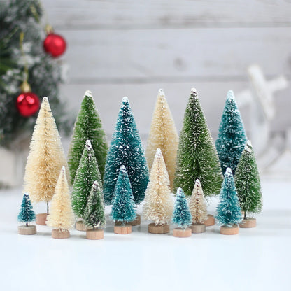 Artificial Mini Wooden Christmas Tree – Tabletop Ornament