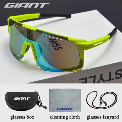 Giant cycling sunglasses Sports Glasses Riding Eyewear Mountain Bike Road Bicycle Outdoor Lenses With Case  Women Men