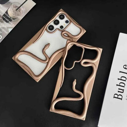 Plating 3D Snake TPU Case for Samsung Galaxy Series