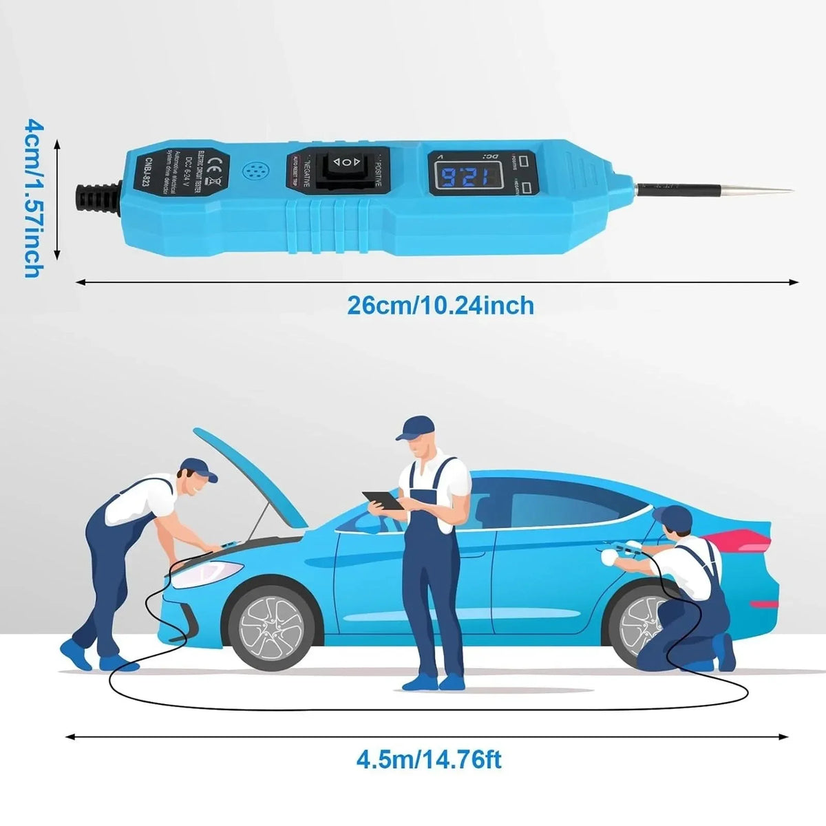 Automotive Diagnostic Tool Short Open Circuit Finder Cable Tracker Digital Wire Tracer Car Electrical Circuit Breaker Tester Locator Professional Breakpoint Fault Diagnosis Device for Truck Vehicle Electrical System Repair Ma