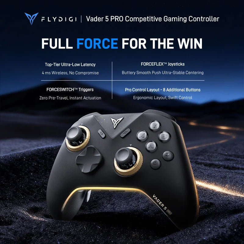 Flydigi Vader 5 Pro Game Controller Gamepad Athletic Elite Handle Wireless Gaming Controllers With Hall Rocker For PC IOS NS