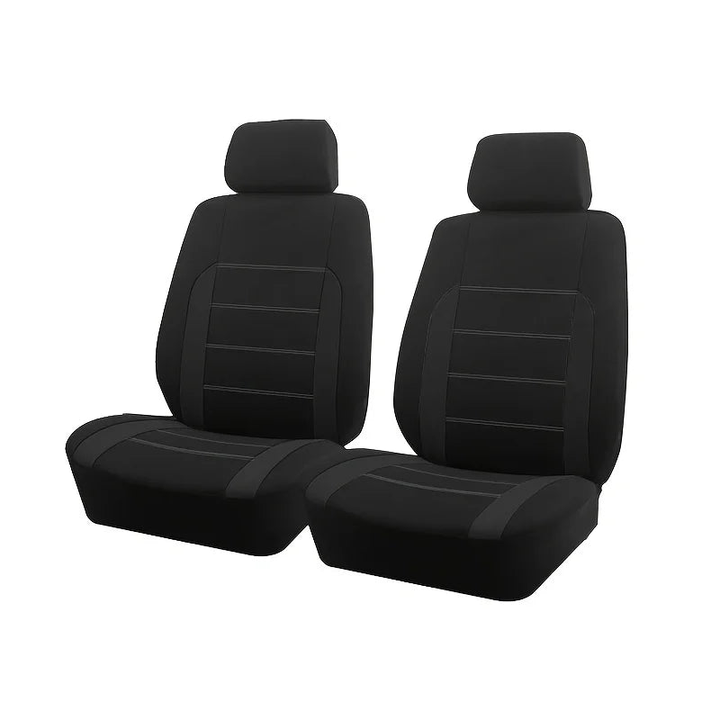 AUTO PLUS Sports Universal Polyester Car Seat Cover Set Fit Most Car Plain Fabric Bicolor Stylish Car Accessories Seat Protector