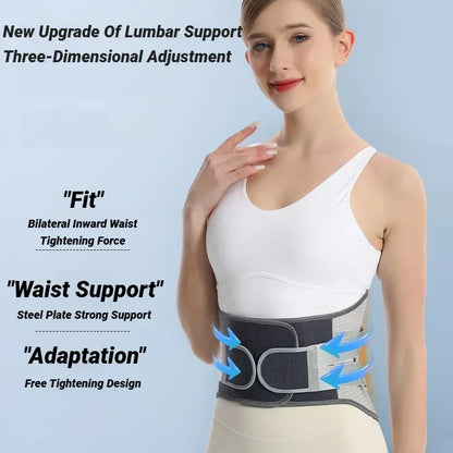 Back Brace Support Belt For Lower Pain Relief Adjustable Men Women Waist Lumbar Sciatica Scoliosis Herniated Disc Corset Posture