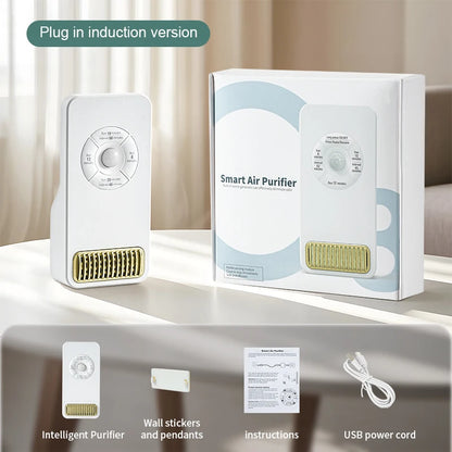 1PC, Smart Home Air Purifier, Built-in Sensor, Automatically Stops Working, Runs Without Maintenance, USB Plug-In Use, High Powe