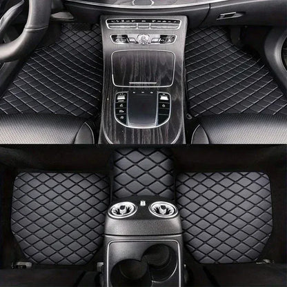 Universal 5-Piece Car Floor Mats – PU Leather Waterproof Foot Pads - Urbizia
