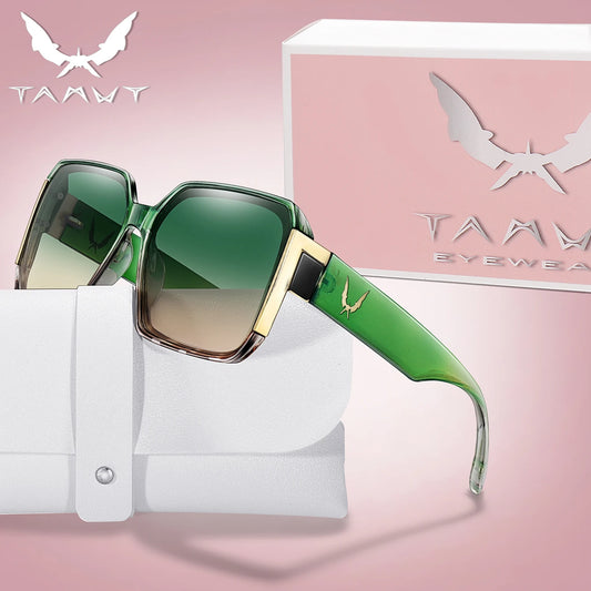 Luxury Vacation Sunglasses for Women and Men Trendy Street Square Shades with UV protection for Outdoor Hiking, Cycling Travel