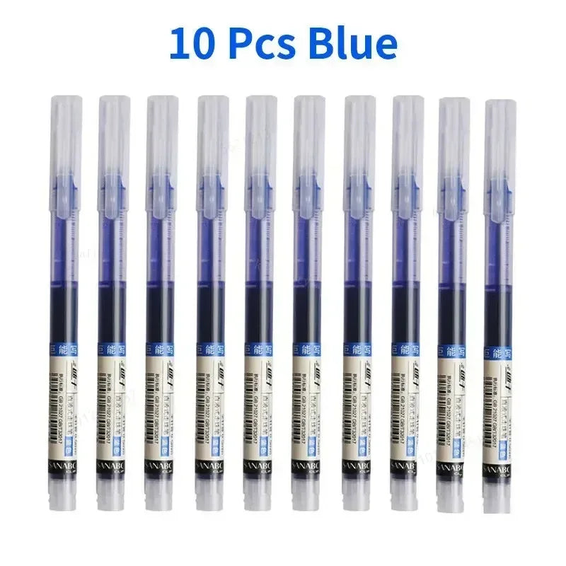 10-Piece Needle Tip Gel Pen Set – Smooth Writing - Urbizia