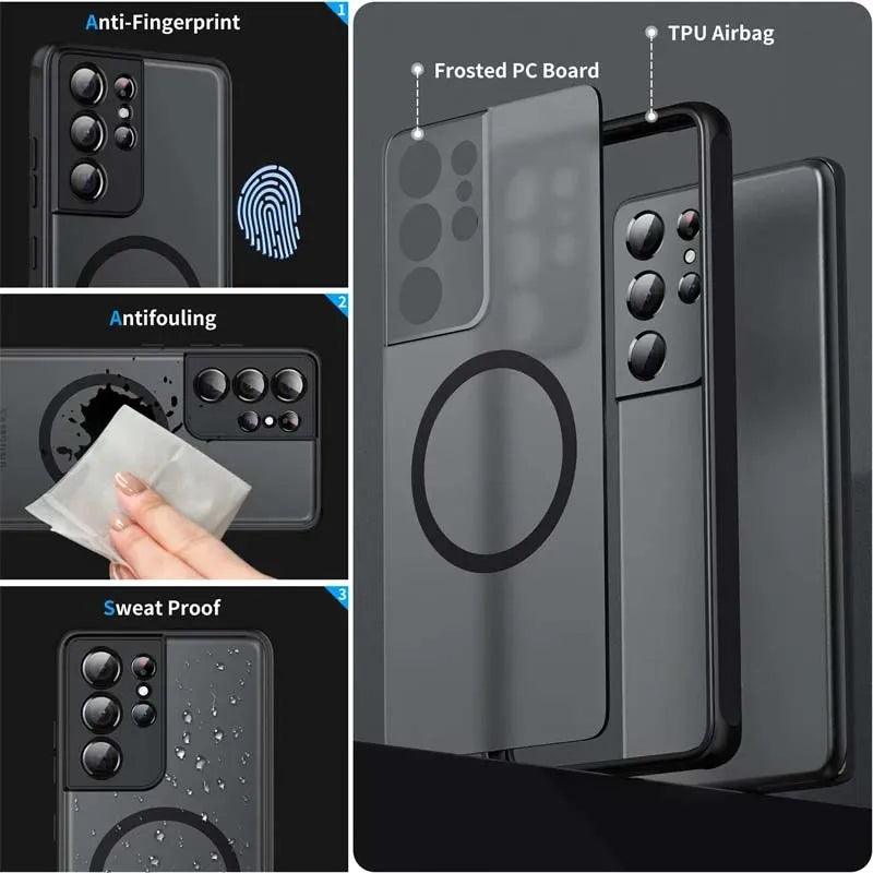 Samsung Galaxy Shockproof Case – Wireless MagSafe Cover