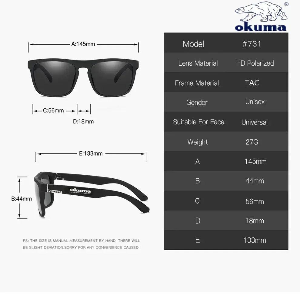 Okuma Polarized UV400 Sunglasses for Men & Women