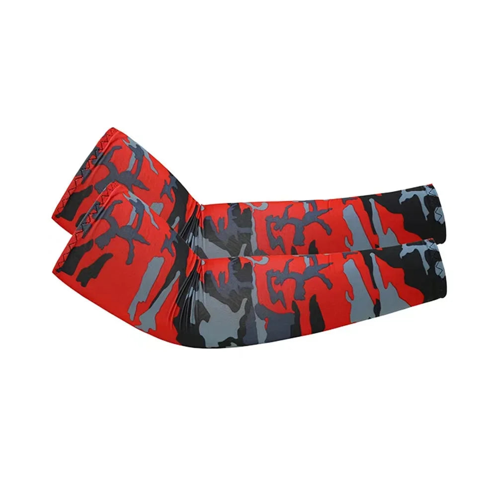 2Pcs Unisex Cooling Arm Sleeves Cover Sports Running UV Sun Protection Outdoor Men Fishing Cycling Quick Dry Arm Warmer