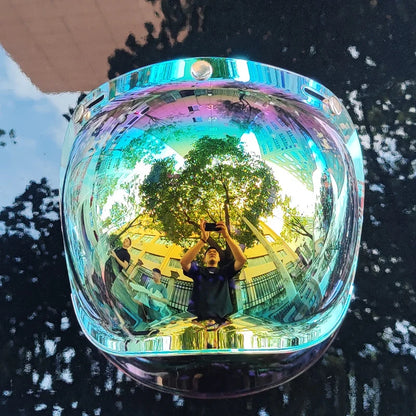 ORZ Retro Motorcycle Bubble Visor Glasses
