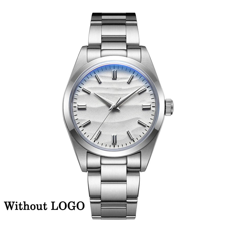 ADDIESDIVE Hot Sale AD2030 Quartz Watch Simple 10Bar Steel Dive Wristwatch Bubble Mirror Pot Cover Glass Sports 36mm Men Watches