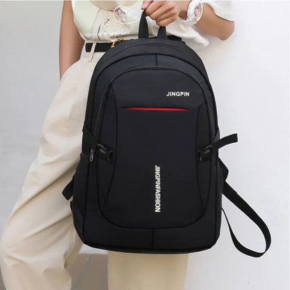 Leisure Schoolbag Women's Canvas Simple Dual-Shoulder Bag Men's Korean-style Backpack Large Capacity Middle School Student Backp