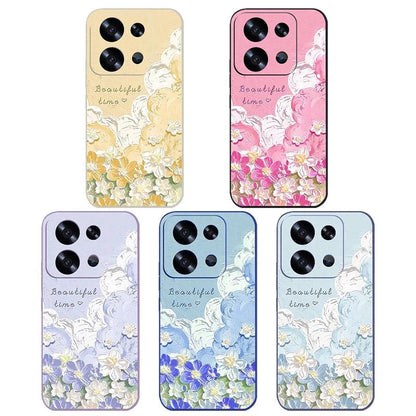 Floral Lanyard Soft TPU Case for Xiaomi Redmi & Poco Series