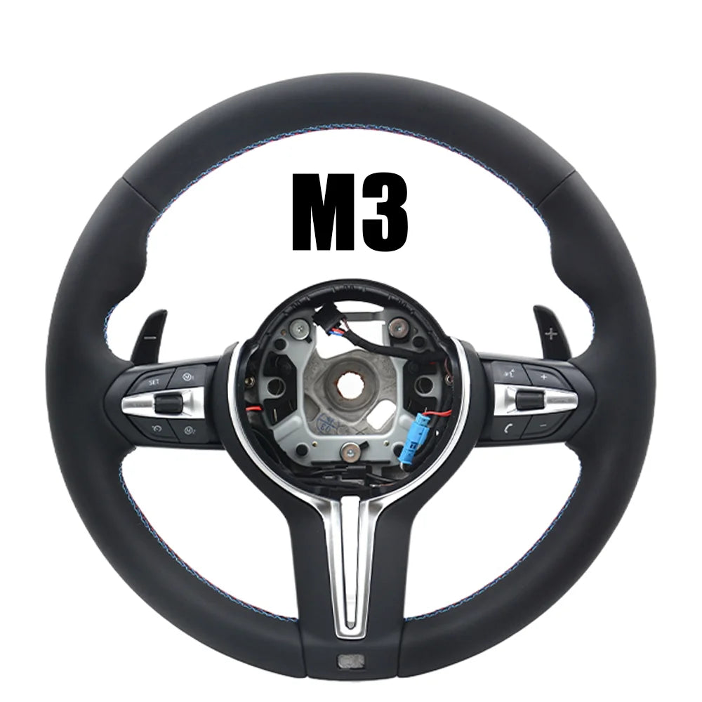 Leather Steering Wheel For BMW F20 F21 F22 F23 F32 F06 F12 F01 F02 F30 F31 F34 F10 F11 F07 1 3 5 7 Series Parts Racing Wheel