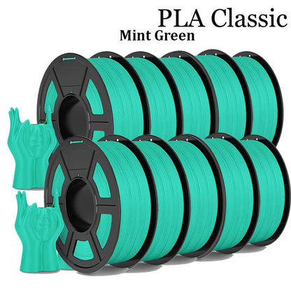 TECBEAS PLA Claissc 3D Printer Filament Neatly Wound Coloful High Toughness 1.75mm FDM For Fast Delivery Support Custom Colors