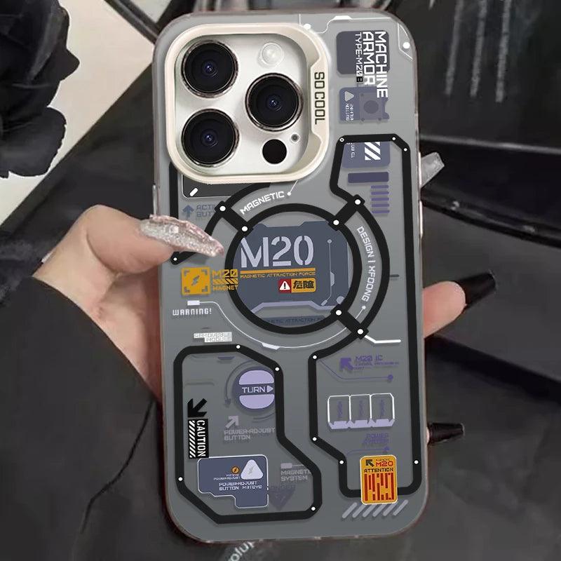 iPhone Luxury Circuit Label Shockproof Bumper Case
