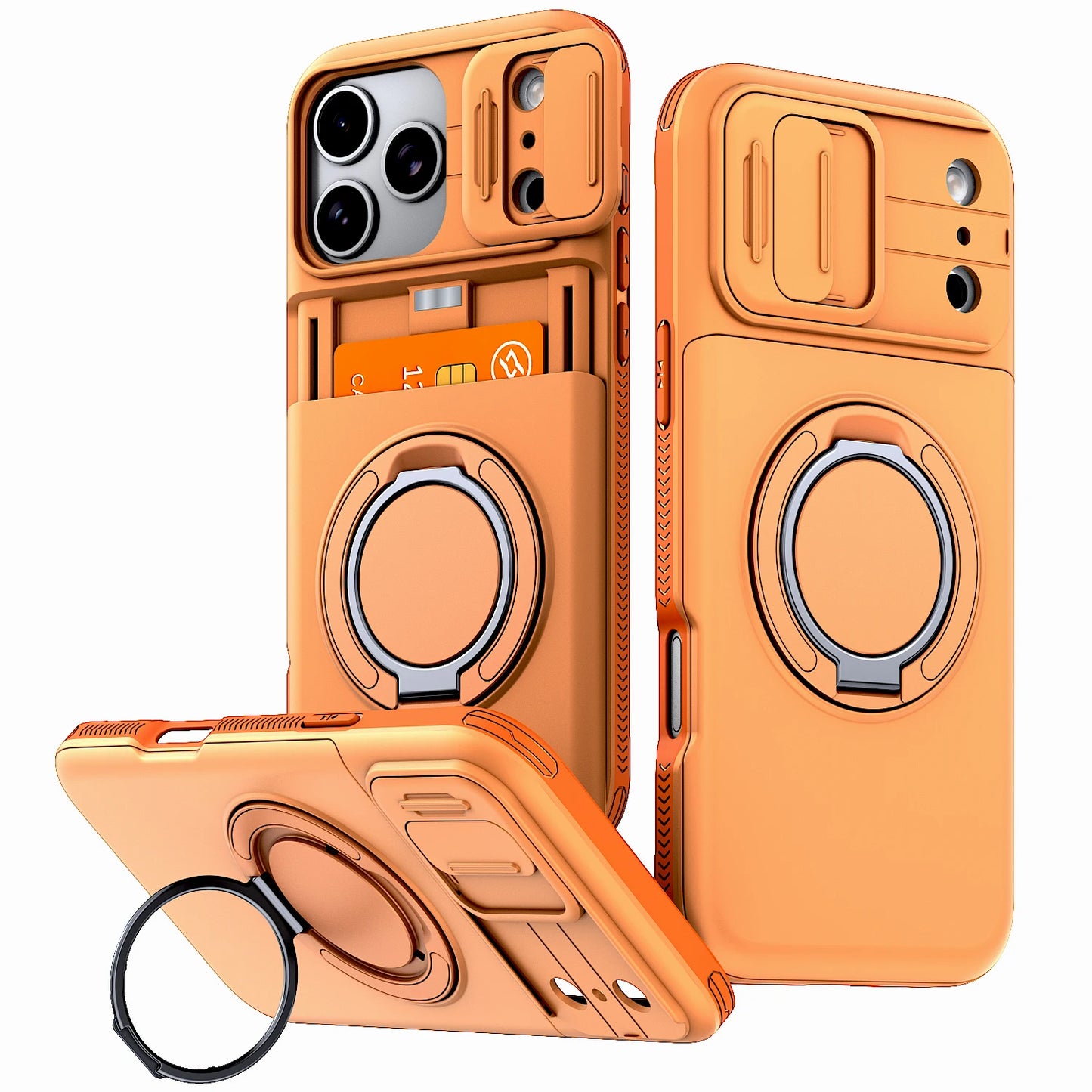 Luxury Wallet Case For iPhone 18 17 16 15 14 13 12 Pro Max 17E 16E 17Pro IPhone17 Shockproof Armor Card Slot Stand Holder Cover