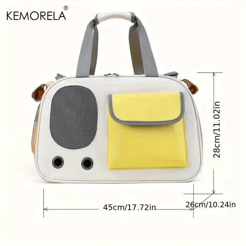 1Pcs Portable Pet Carrier Cat Bag For Cats And Dogs Ideal For Travel And Outdoor Activities Suitable For Cats And Small Dogs - Urbizia