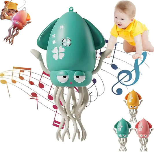 Baby Duck Pull-Back & Electric Octopus Toy Set – Interactive Learning Fun - Urbizia