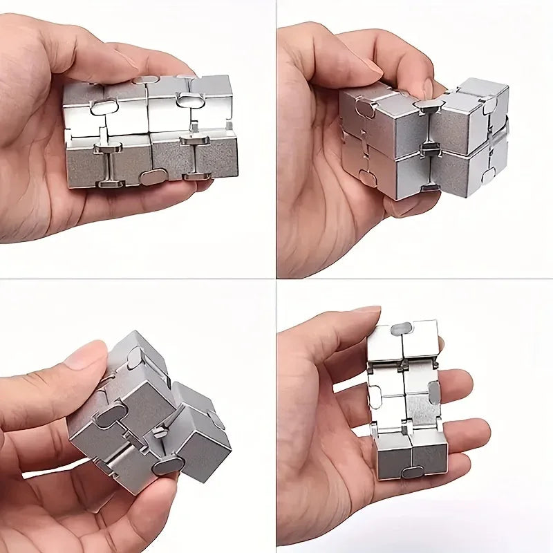 Infinity Cube Sensory Fidget Toy, EDC Fidgeting Game for Kids and Adults, Cool Mini Gadget Best for Stress and Anxiety Relief