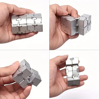 Infinity Cube Sensory Fidget Toy, EDC Fidgeting Game for Kids and Adults, Cool Mini Gadget Best for Stress and Anxiety Relief