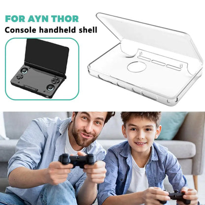 TPU Clear Caes Protective Set For AYN THOR Gaming Accessories Game Console Soft Flip Shell Anti Fall Grip Case Shell Grip Bag
