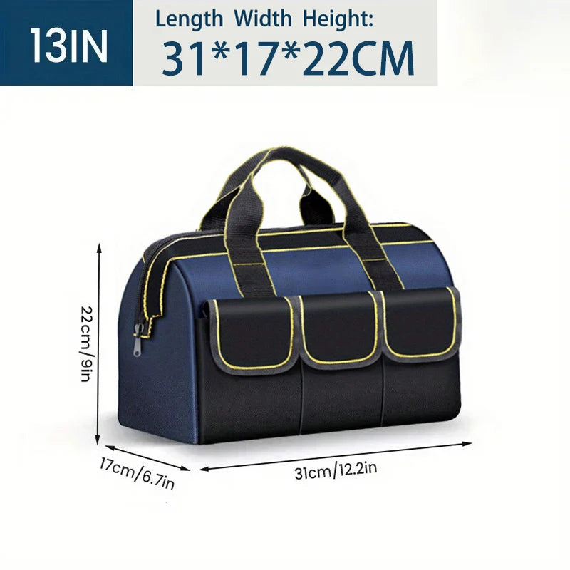 Multifunctional 13in-23inch Tool Bag Thicken Big Capacity Waterproof Wear-Resistant Toolkit MultiPocket Electrician Storage Bag
