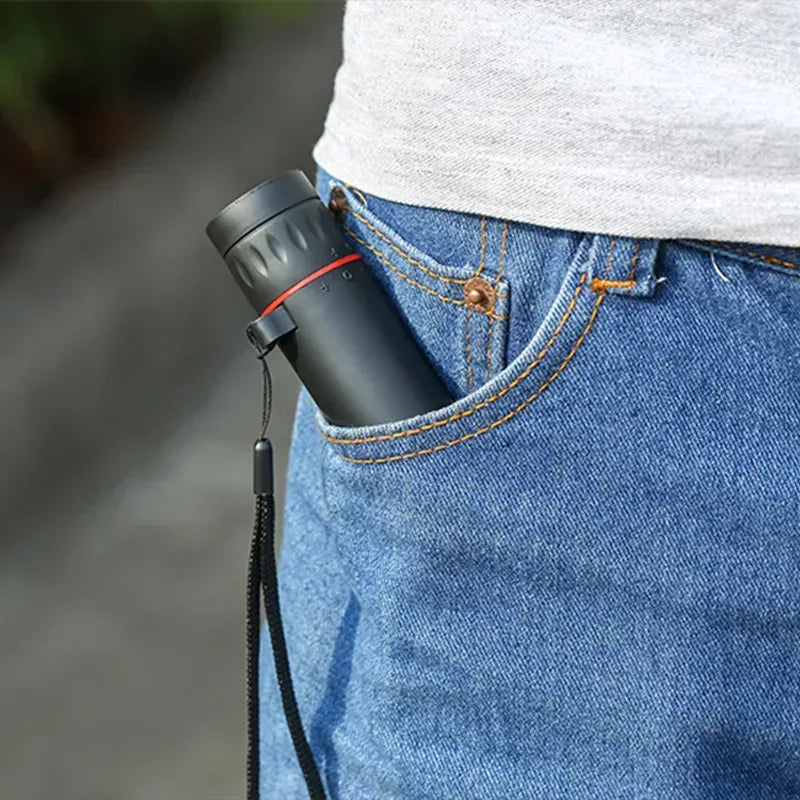 High definition monocular telescope with stand mini portable mobile phone telescope outdoor camping hunting bird watching - Urbizia