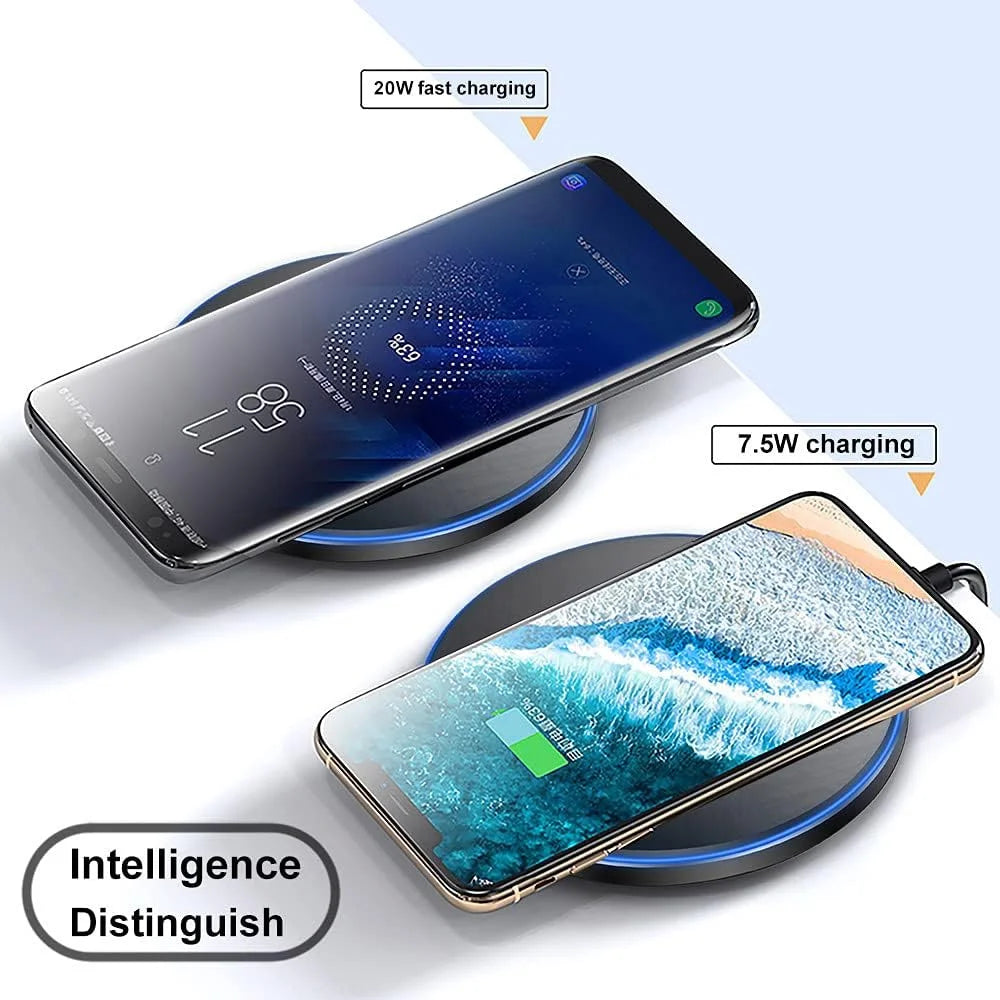 30W Wireless Charger Pad for iPhone 17 16 15 14 13 12 11 Samsung Xiaomi Phone Chargers Induction Fast Charging Dock Station