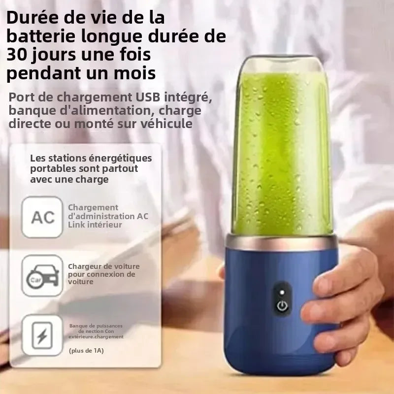 6-Color 400ml Portable USB Blender – Travel Juicer Cup - Urbizia