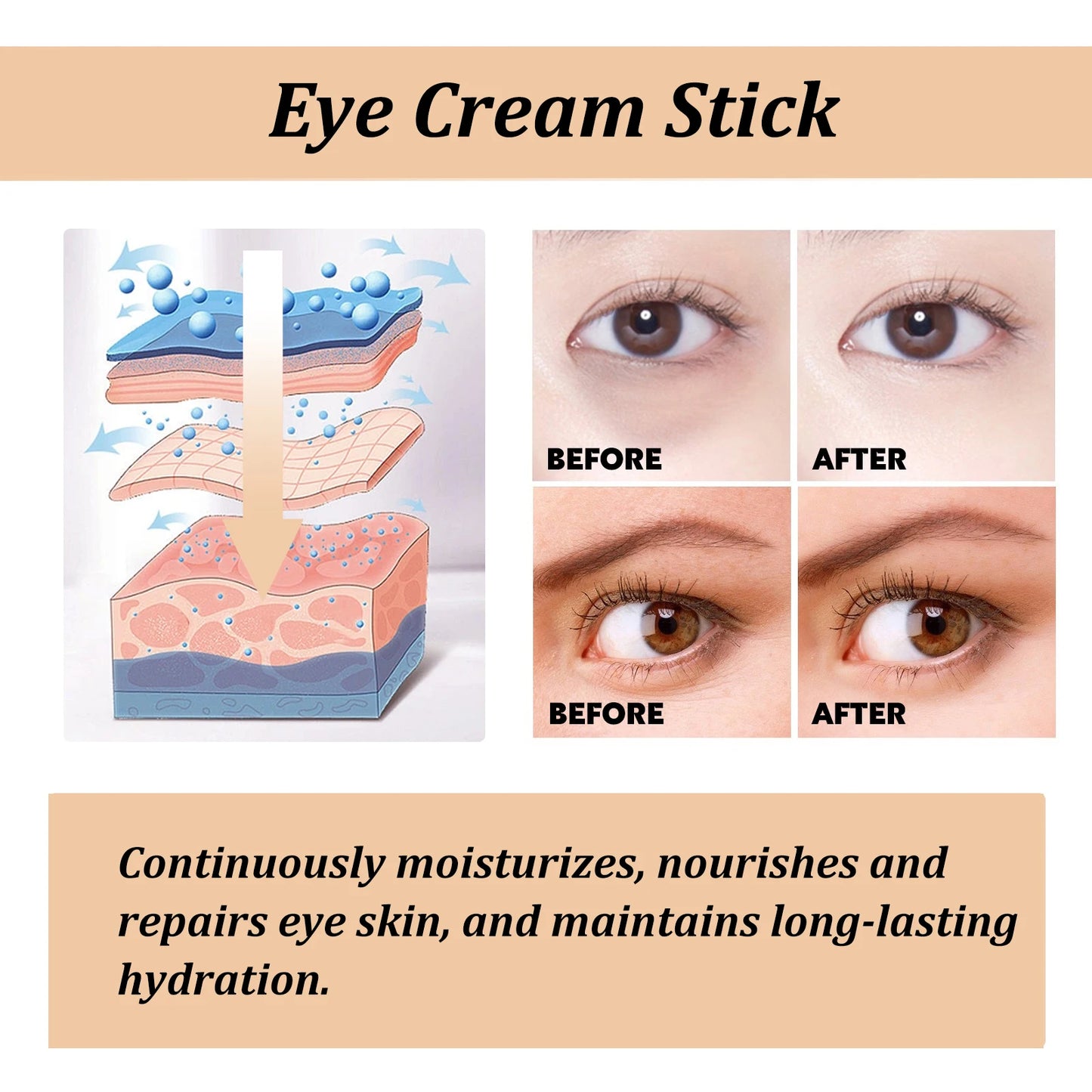 Snail Eye Cream Stick – Anti-Aging & Dark Circle Care