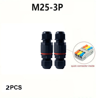 1/2Pcs IP68 Waterproof Joint Wire Quick Connection Connector 2/3 Pin Solder Less LED Lamp Wiring Outdoor Rainproof Terminal