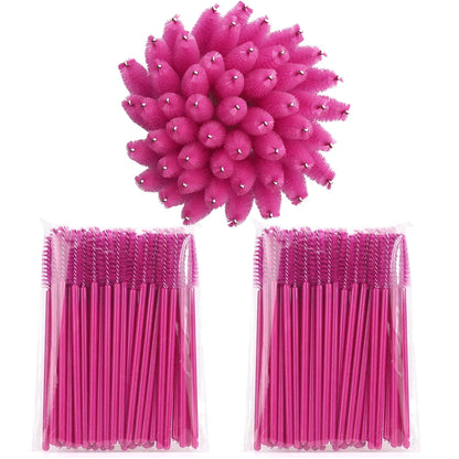 100pcs Disposable Eyelash Brushes – Spoolies & Mascara Wands